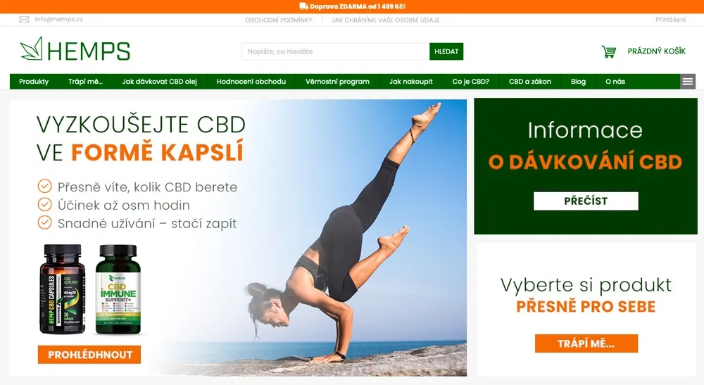 Lahvičky CBD oleje a CBG oleje Konopný táta od Hemps v testu