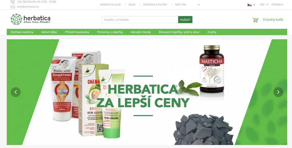 Mastichové tobolky a CBD olej Herbatica připravené k testu