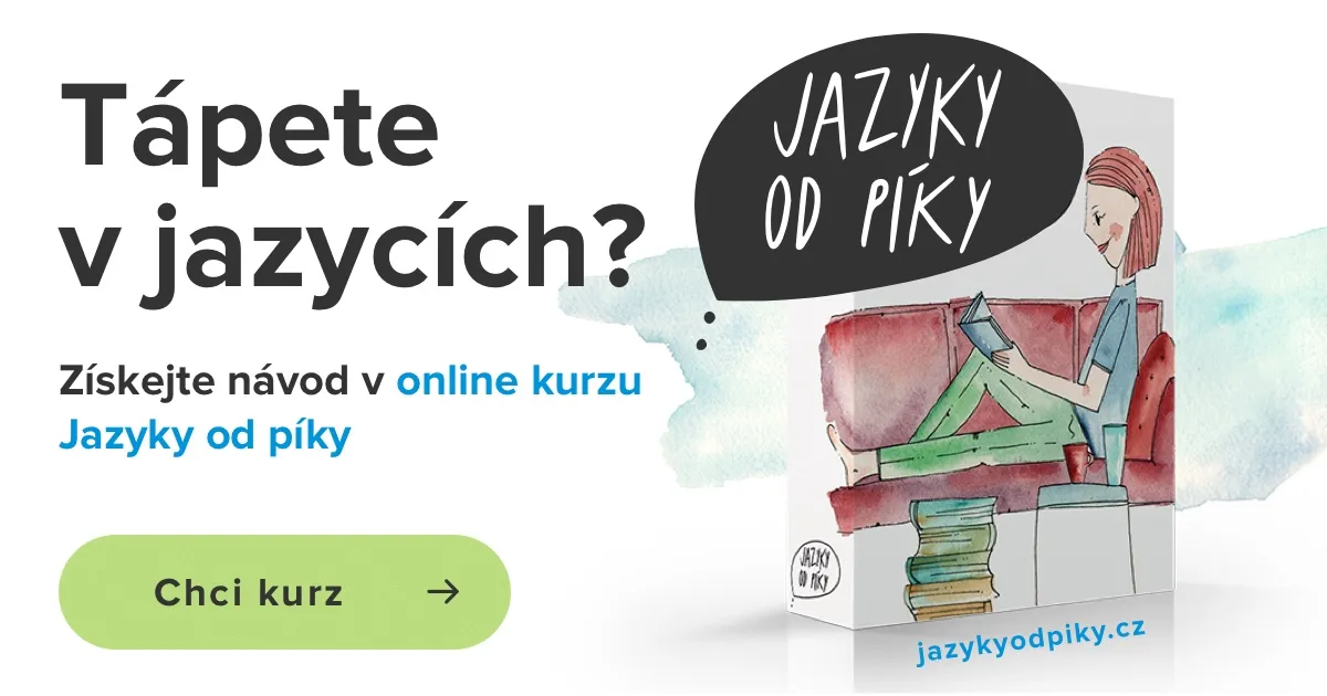 Úvodní obrazovka online kurzu Jazyky od píky