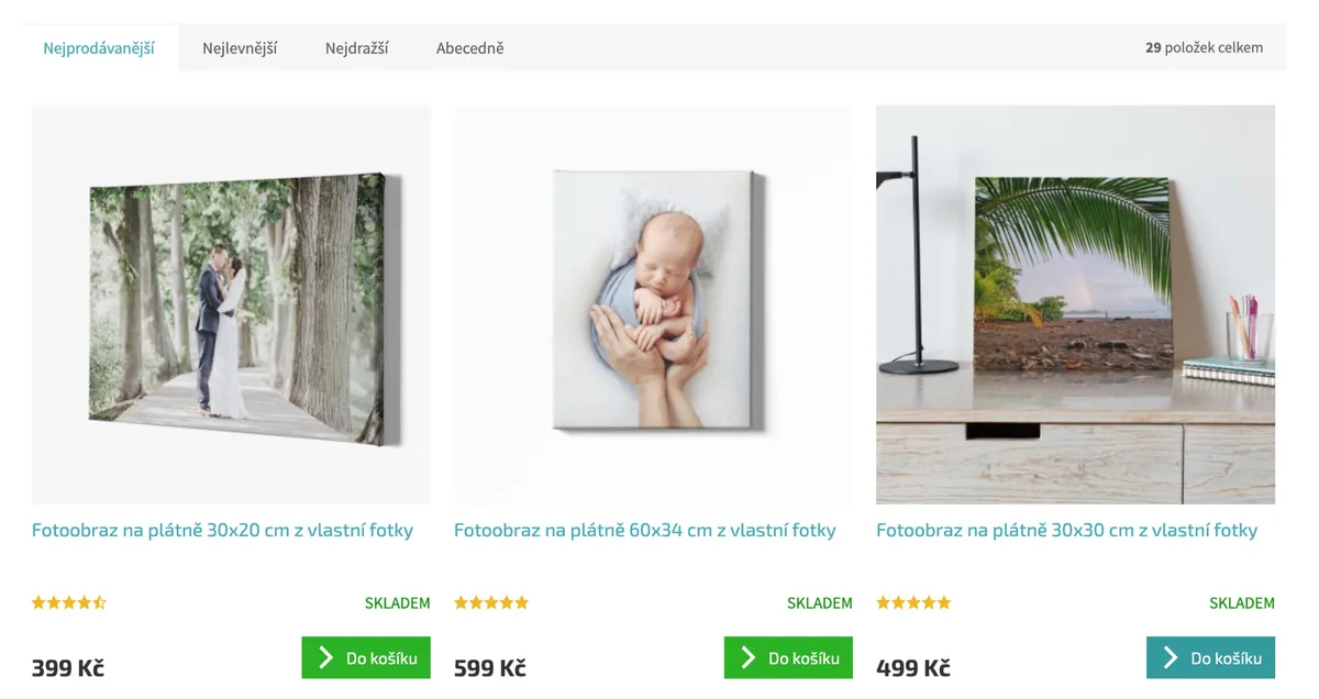 Hlavní strana e-shopu Lemurák s kategoriemi produktů
