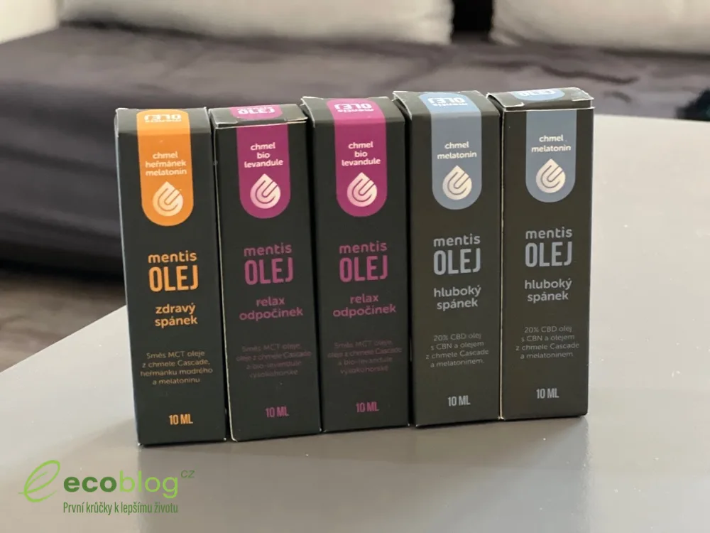 Mentis Lab oleje recenze 2026: 3 oleje na spánek z vlastního testu
