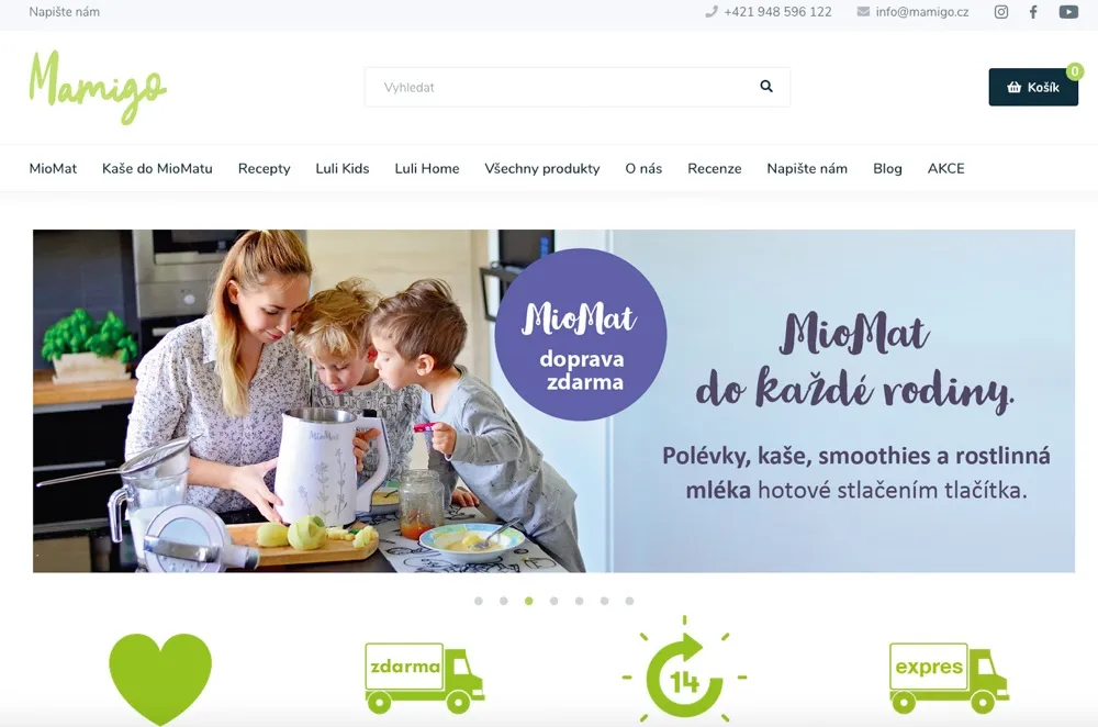 Chytrý hrnec MioMat na vaření polévek, kaší a rostlinného mléka