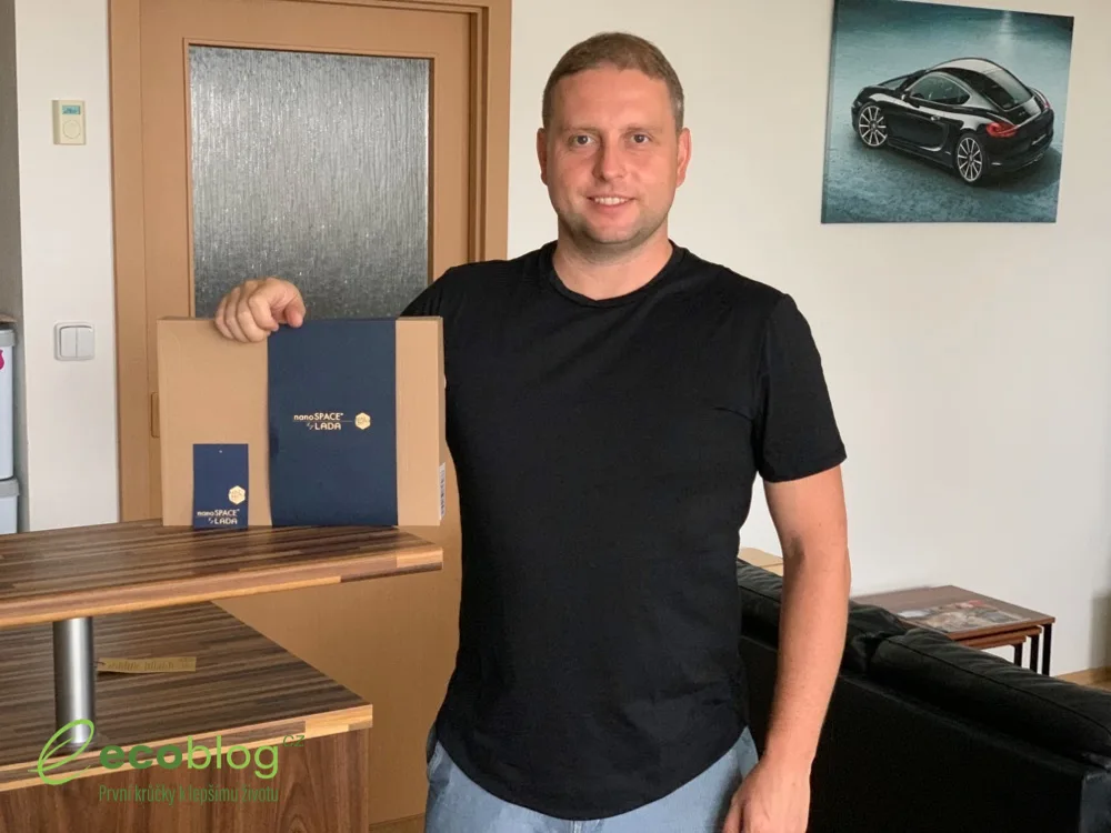 Pánské nano tričko nanoSPACE by Lada z antibakteriálního materiálu s nanočásticemi stříbra