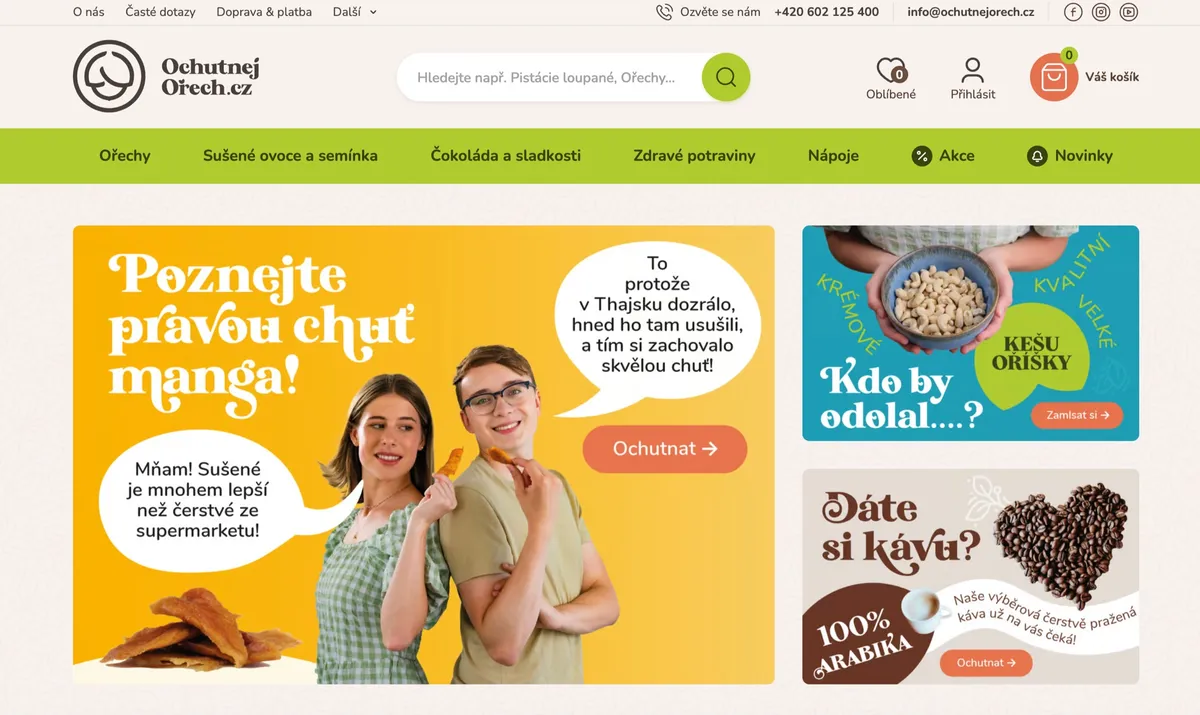Ochutnej ořech: Jak probíhala objednávka