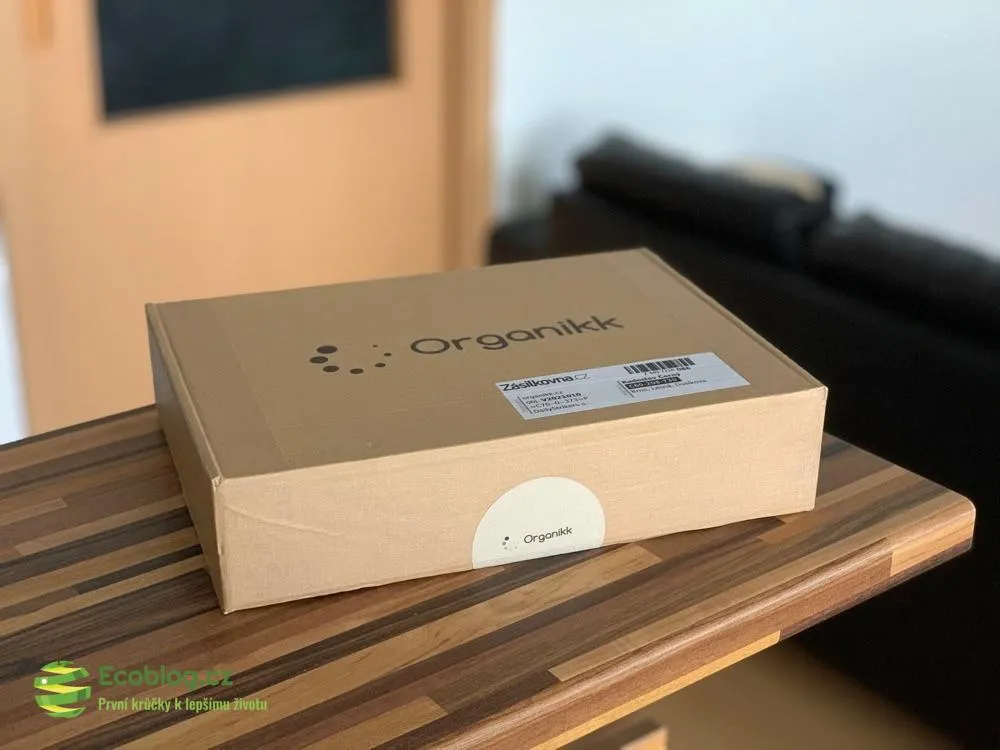 Balíček z e-shopu Organikk po doručení