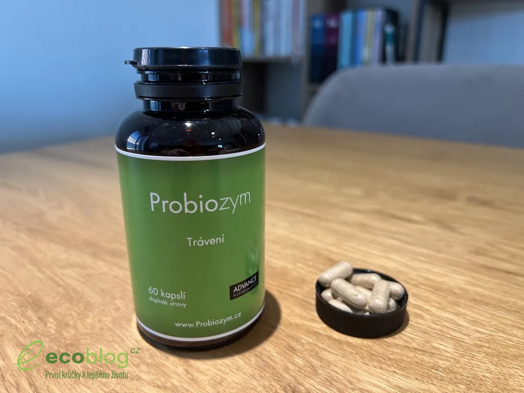 Probiozym kapsle připravené k dennímu užívání pro podporu trávení