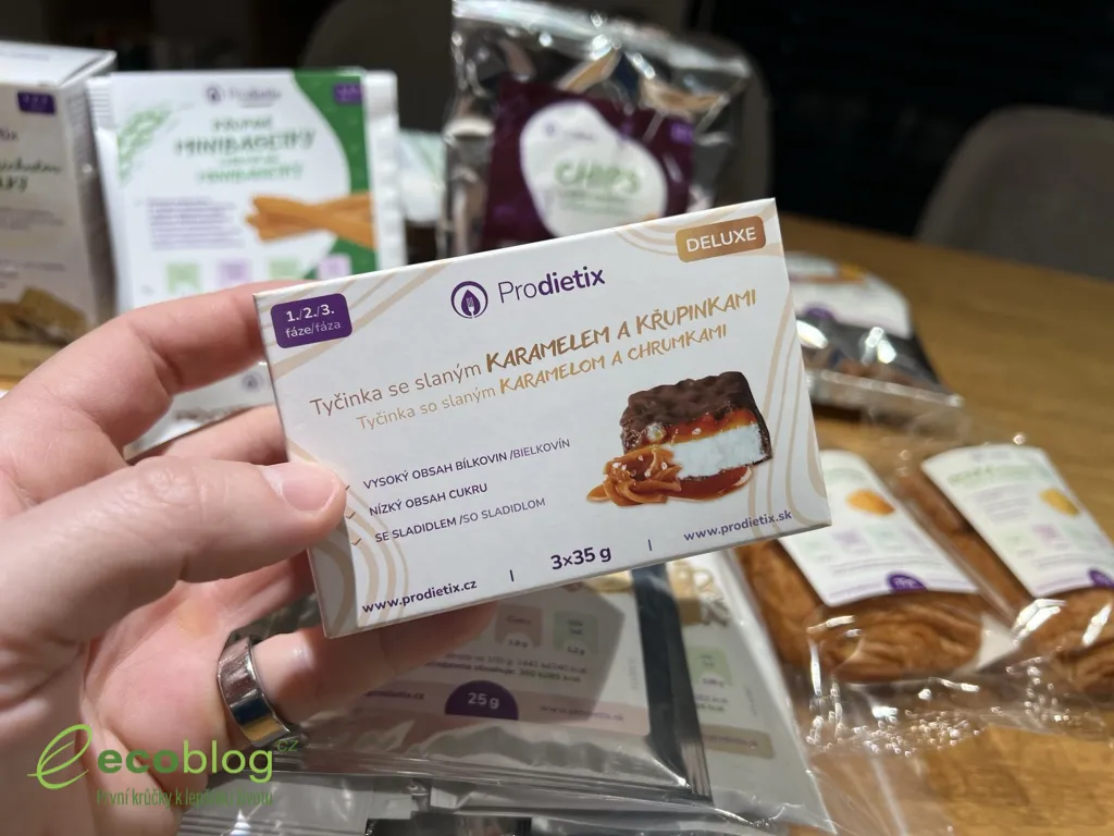 Proteinová jídla Prodietix rozložená jako součást keto diety