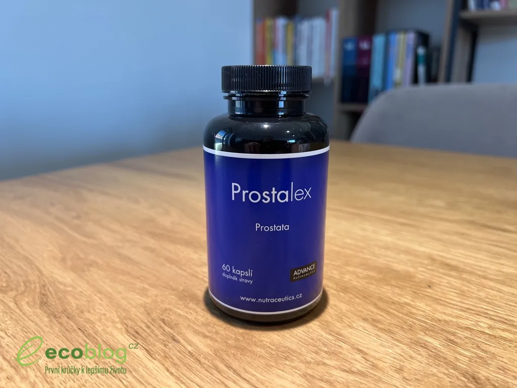 Detail kapslí Prostalex se Saw palmetto a rostlinnými výtažky