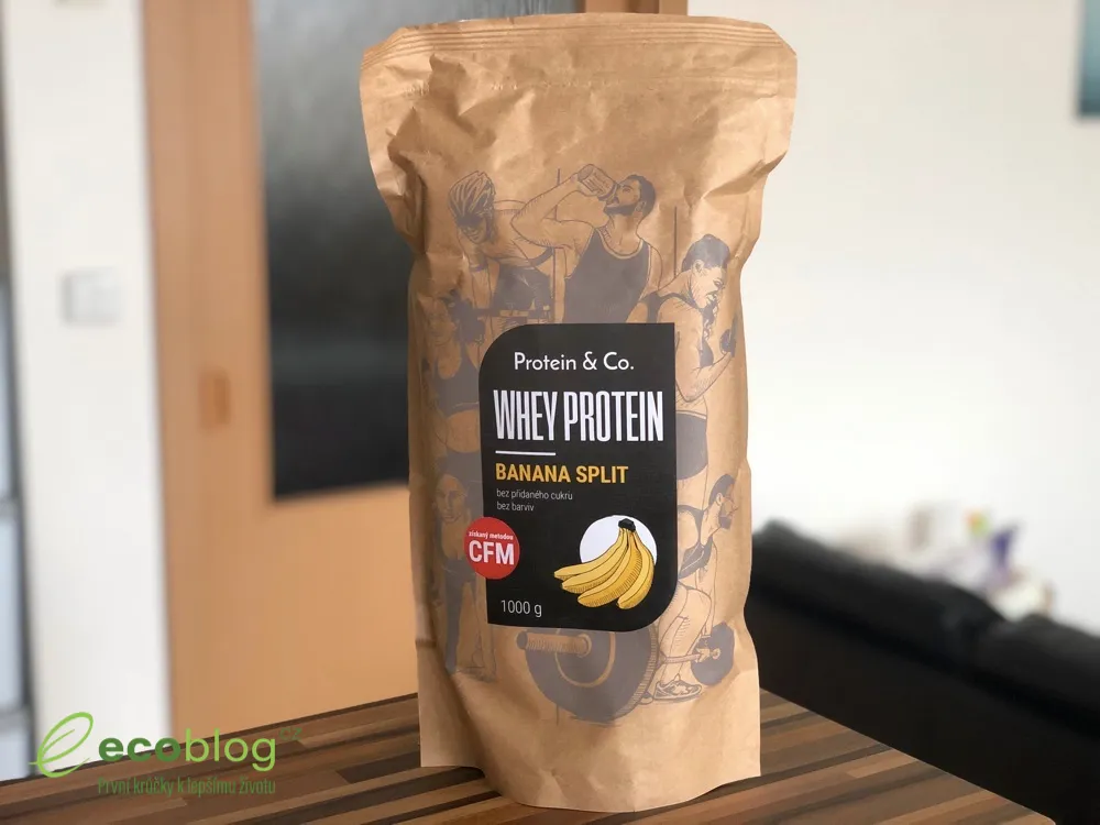 Balení Banana Split protein Protein.Co s odměrkou
