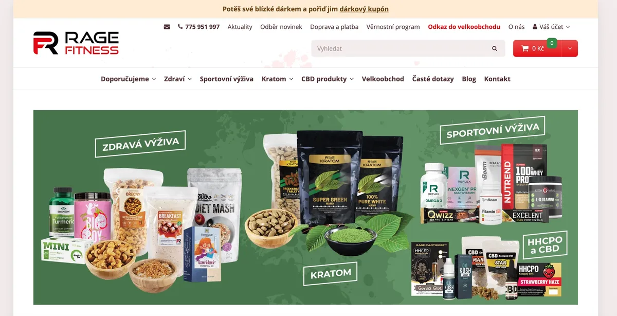 Produkty RageFitness připravené k testu: kaše, ořechy a mandle