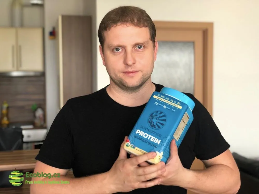 Balení rostlinného proteinu Sunwarrior Warrior Blend vanilka z testu na ecoblogu