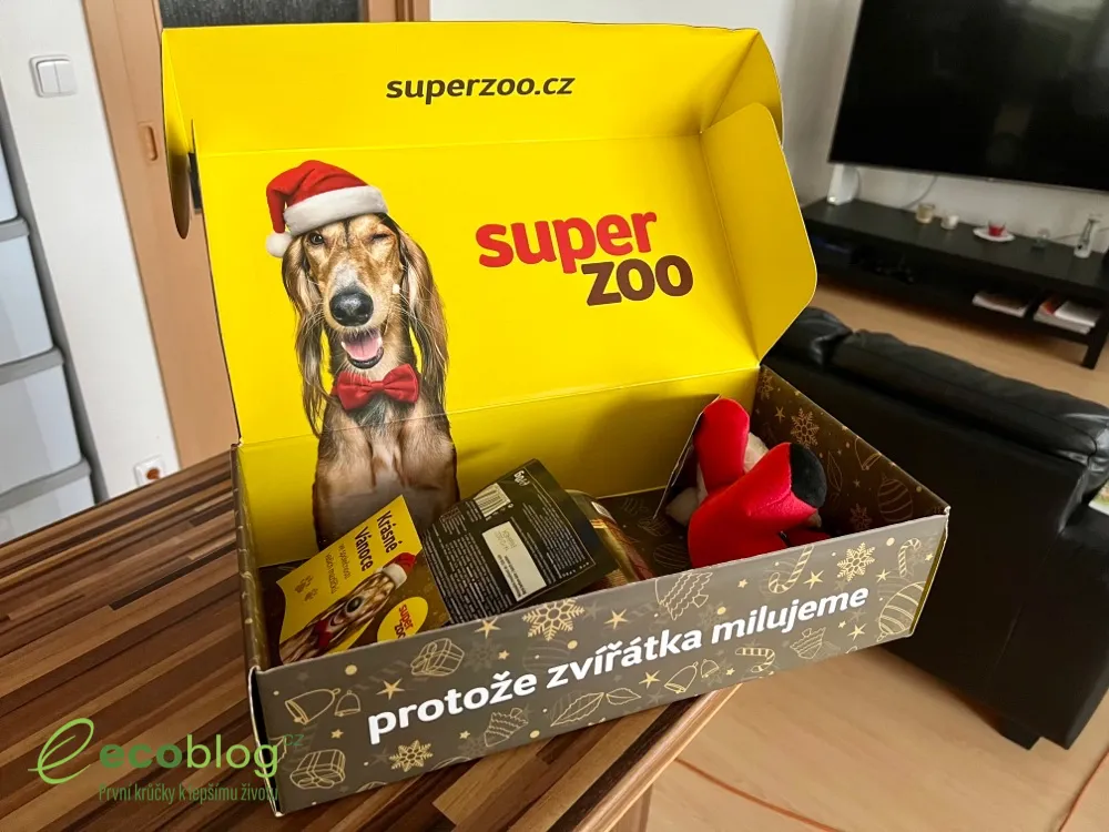 Plyšová vánoční hračka Trixie pro psy z mystery boxu