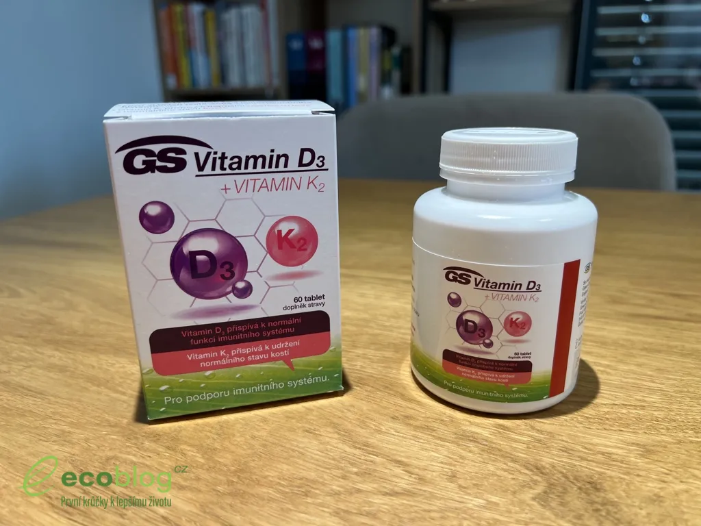 Balení vitaminu D3 s K2 z e-shopu GS Klub