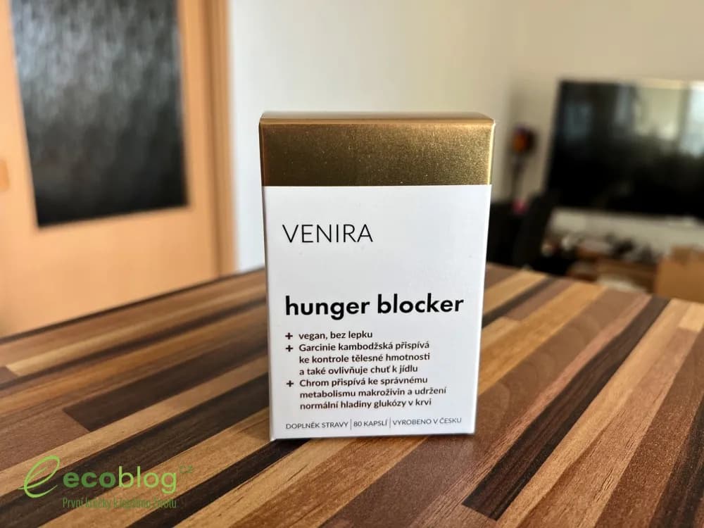 Detail balení Venira Hunger Blocker s popisem produktu