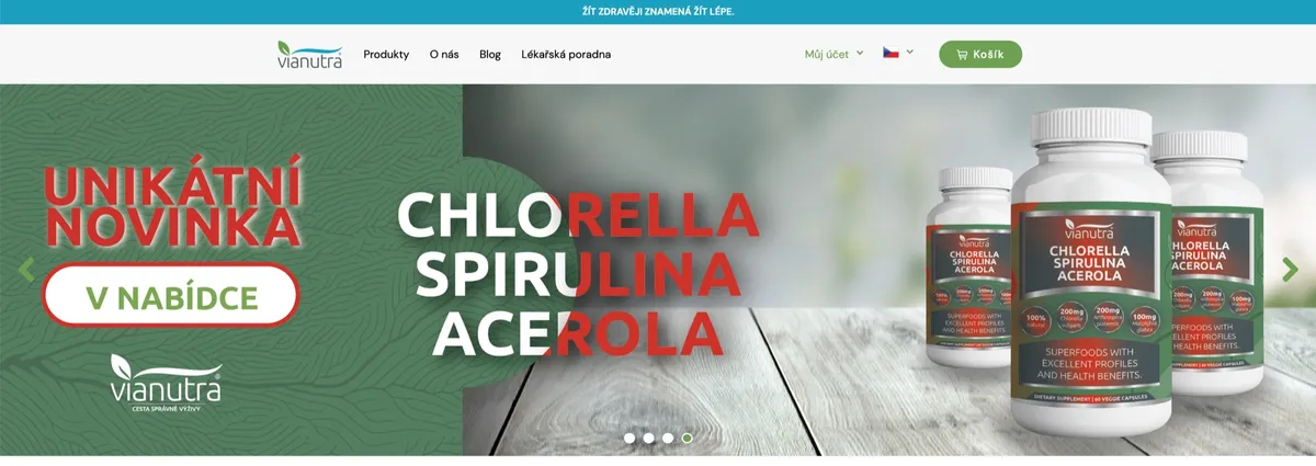 Balení doplňku Vianutra Flex Care na podporu kloubů