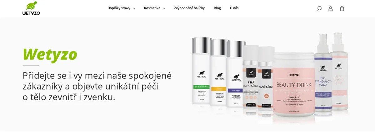 Balení kolagenu WETYZO Beauty Drink připravené k testování doma