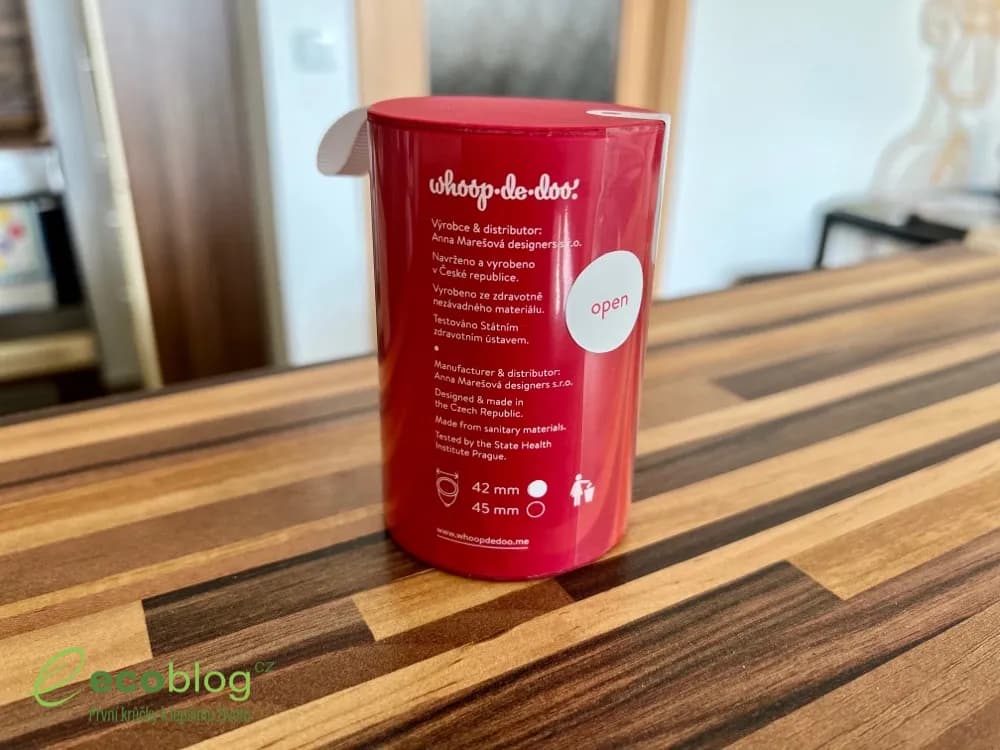 Balení menstruačního kalíšku Whoop de doo