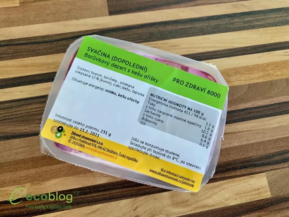 Veganské jídlo z programu Vegan od Zdravého stravování