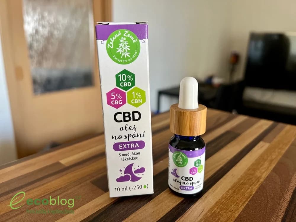 CBD náplasti a CBD olej na spaní od Zelené země připravené k testu
