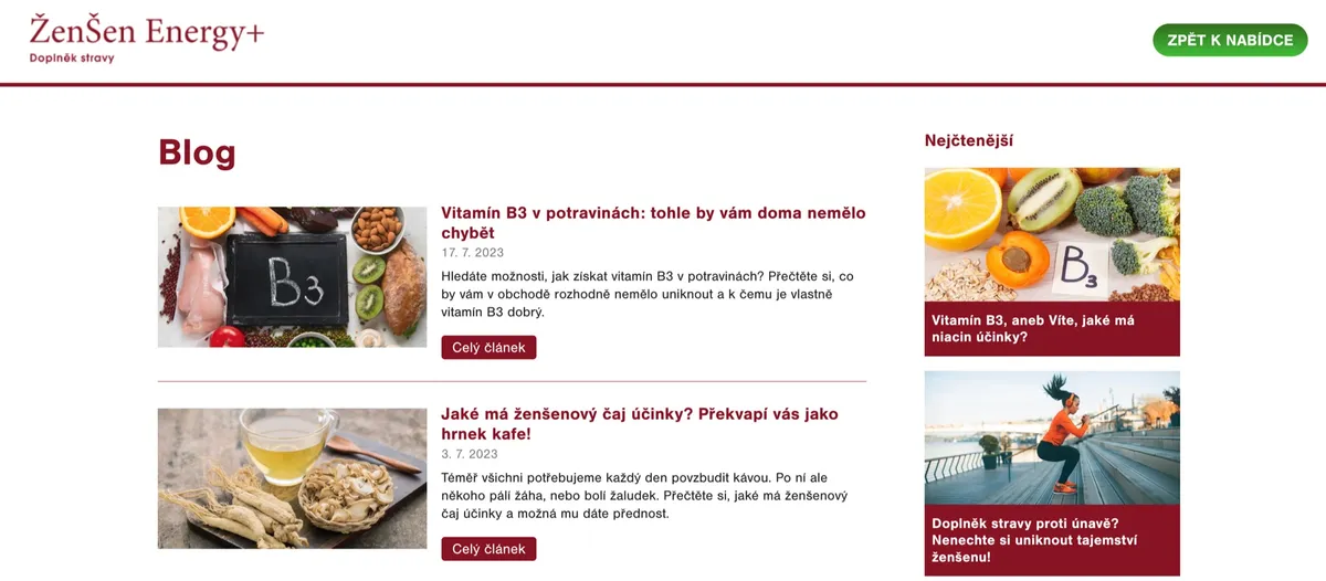 Ženšen Energy+: Ženšen Energy+: pro a proti