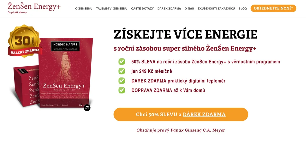 Ženšen Energy+: Komu Ženšen Energy+ dává smysl a komu ne
