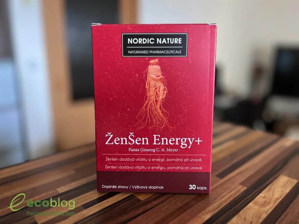 Balení doplňku stravy Ženšen Energy+ s ženšenem Panax Ginseng od firmy NaturaMed