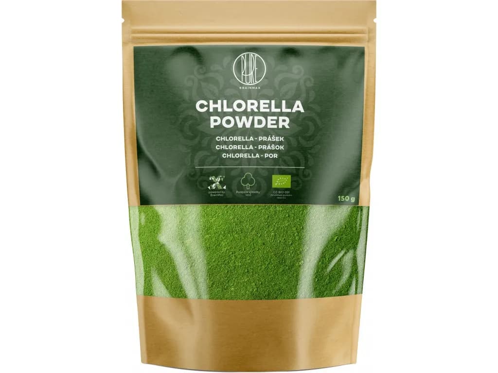 BrainMax Chlorella prášek BIO, 150 g