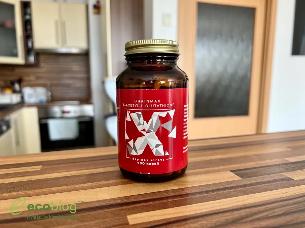 BrainMax Glutation s acetyl-L-glutathionem na podporu jater a antioxidační obrany