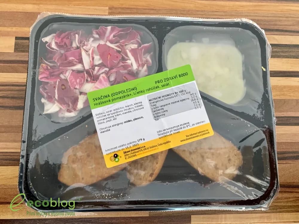 Krabičková dieta s naváženými porcemi jídla v krabičce na celý den