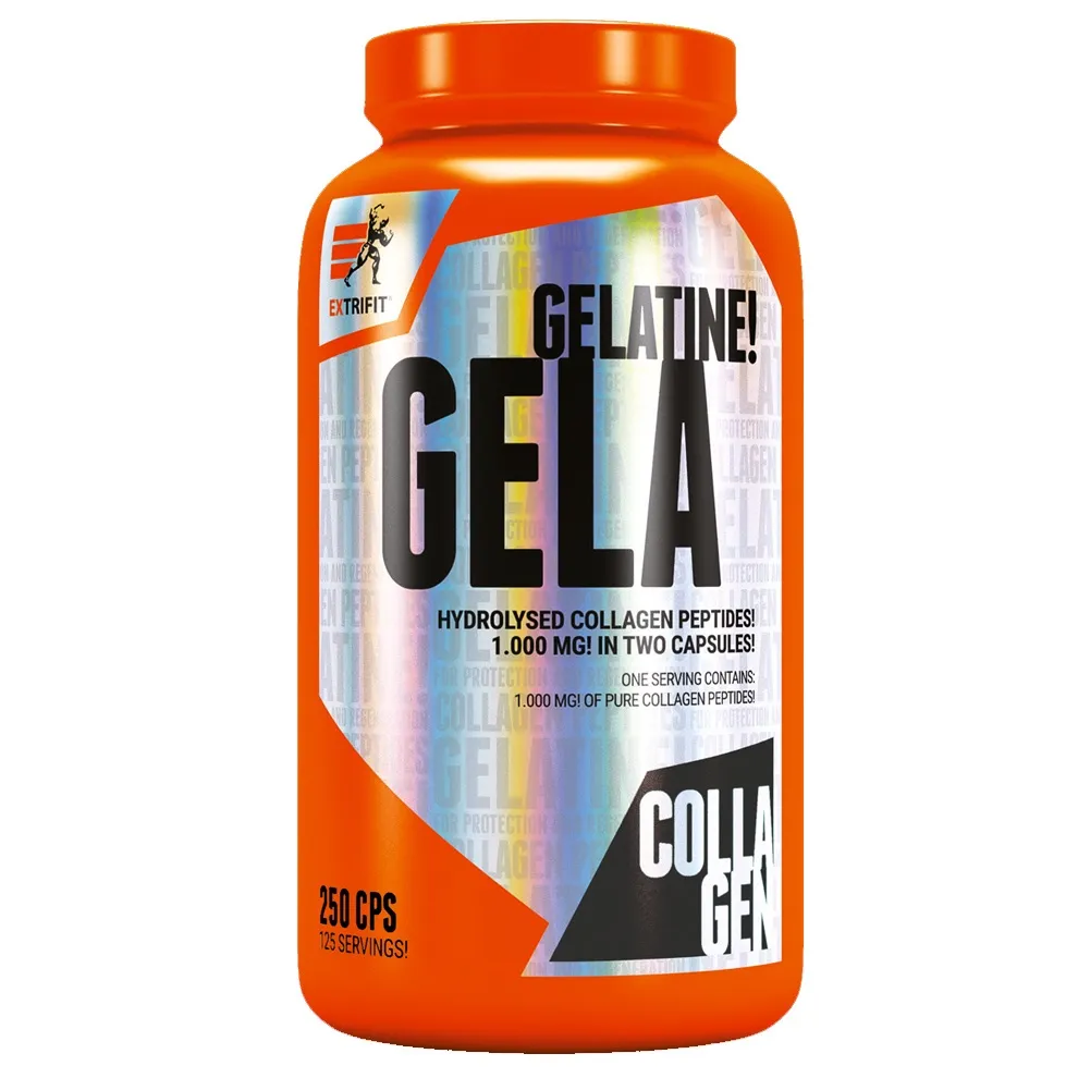 Extrifit Gela Gelatine 1000 kapsle s kolagenními peptidy na klouby