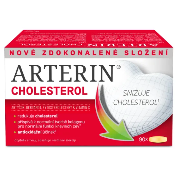 Arterin Cholesterol s rostlinnými steroly a artyčokem z lékárny
