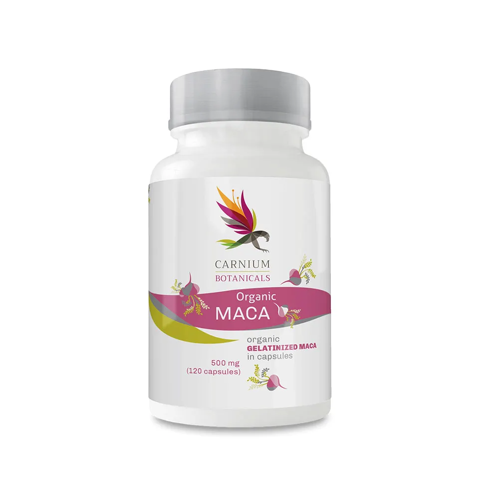 Carnium Botanicals želatinovaná Maca v kapslích