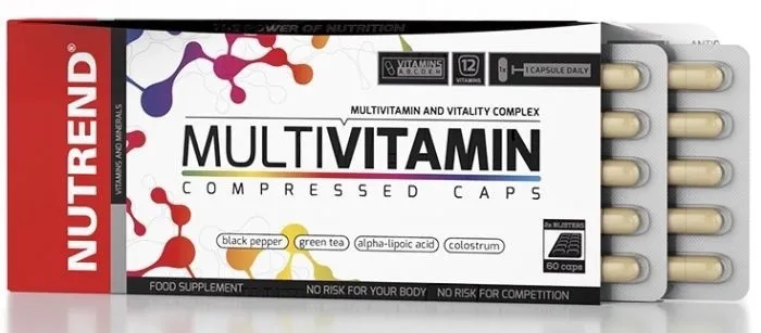 Nutrend Multivitamin pro každý den, jedna kapsle se snídaní