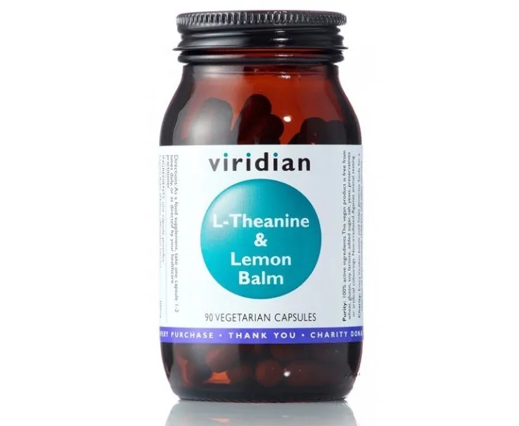 Viridian L-Theanine & Lemon Balm kapsle na zklidnění