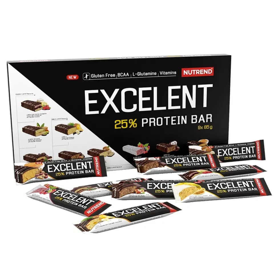 Nutrend Excelent Protein Bar, jedna z největších proteinových tyčinek na trhu