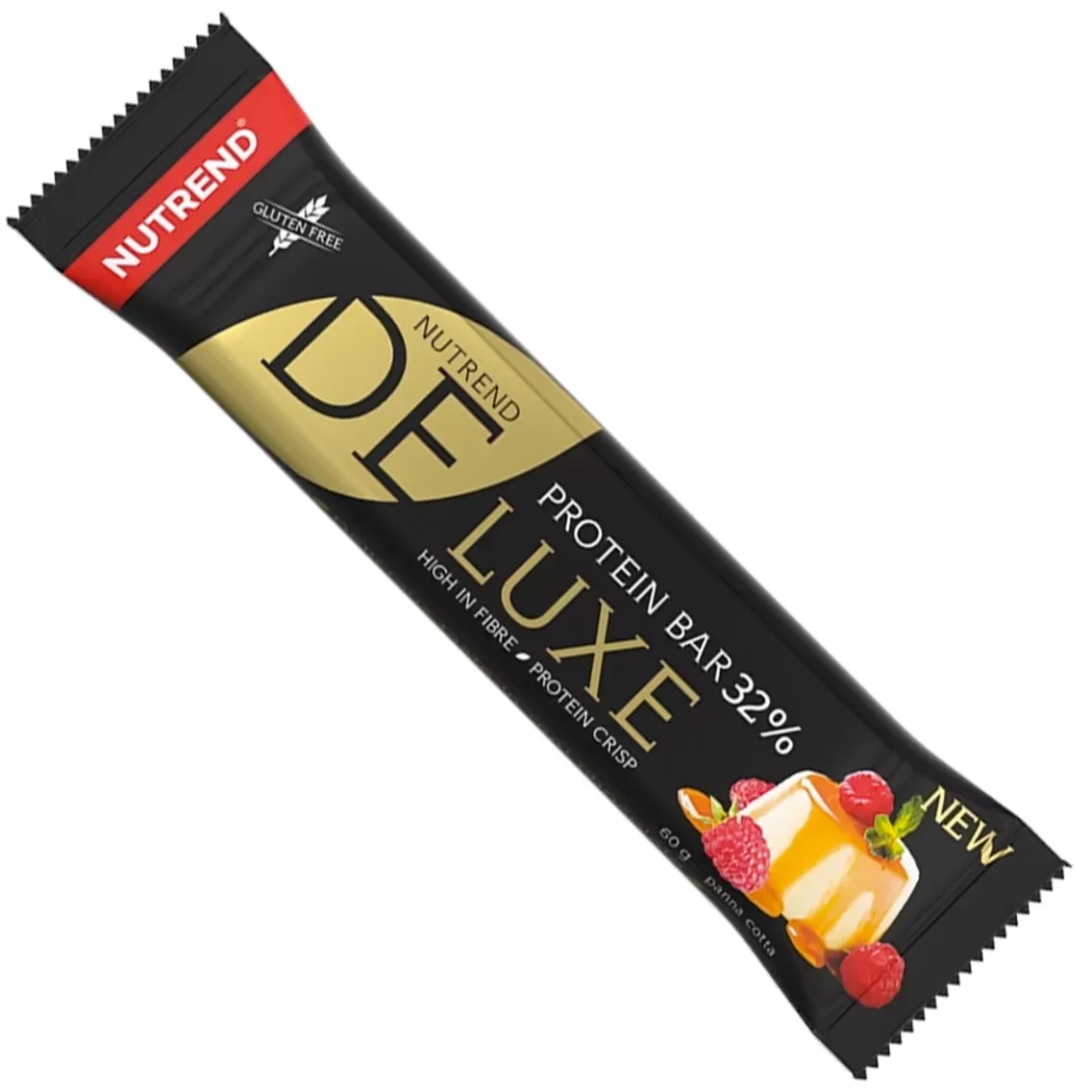 Nutrend Deluxe Protein Bar s vysokým obsahem bílkovin a proteinovými crispy