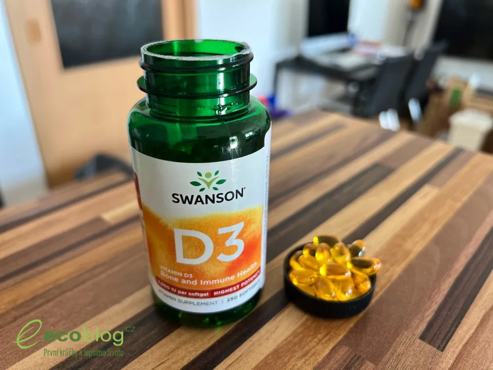 Kapsle vitamínu D3 a dávkování
