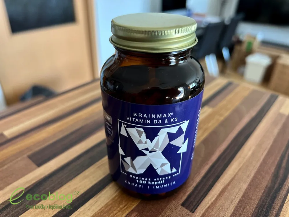 BrainMax Vitamin D3 a K2 z testu na Ecoblogu