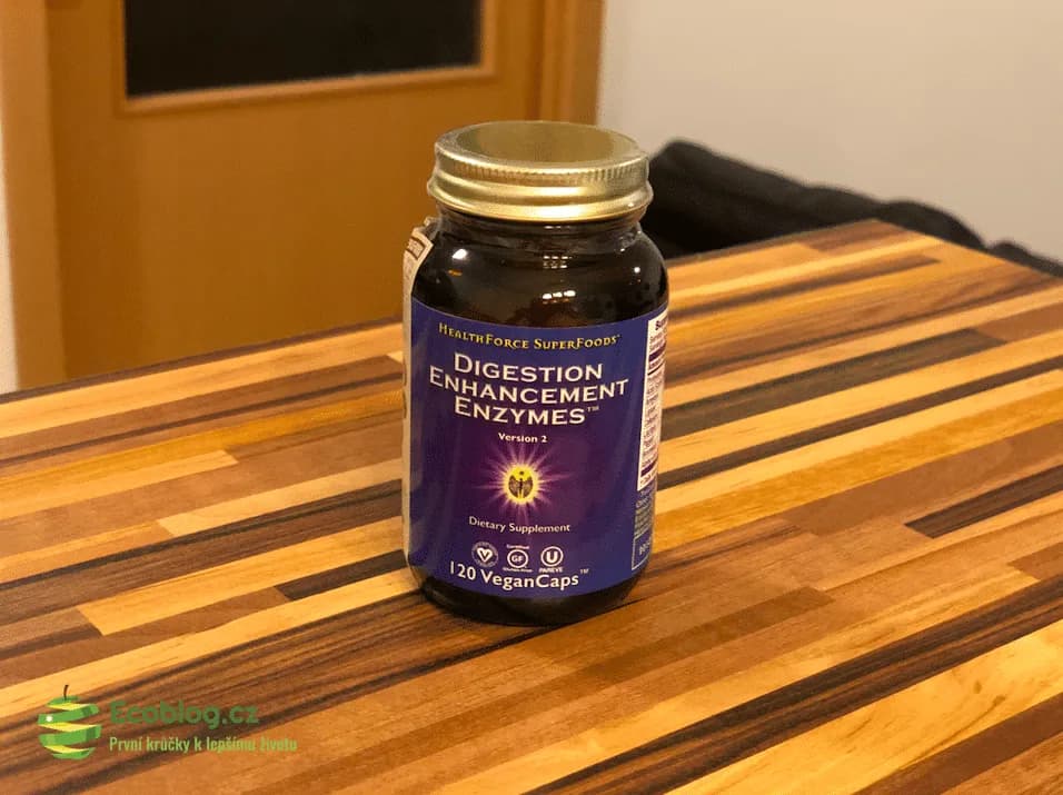 Trávicí enzymy Vitalvibe v balení, recenze z vlastní zkušenosti