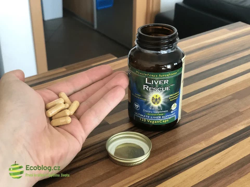 Tablety Vitalvibe Liver Rescue a doporučené denní dávkování