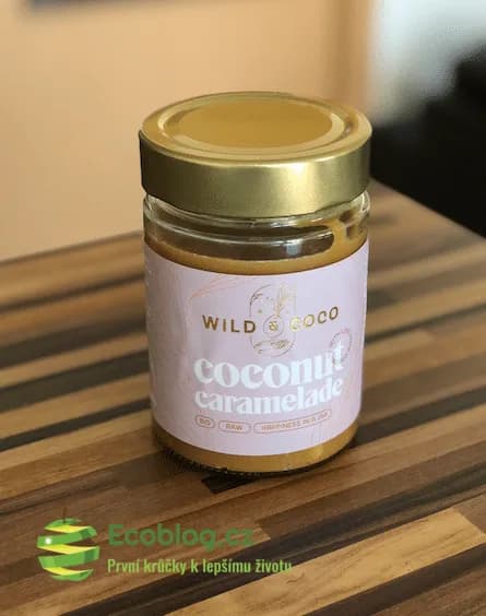Detail karamelové kokosové pomazánky Wild & Coco
