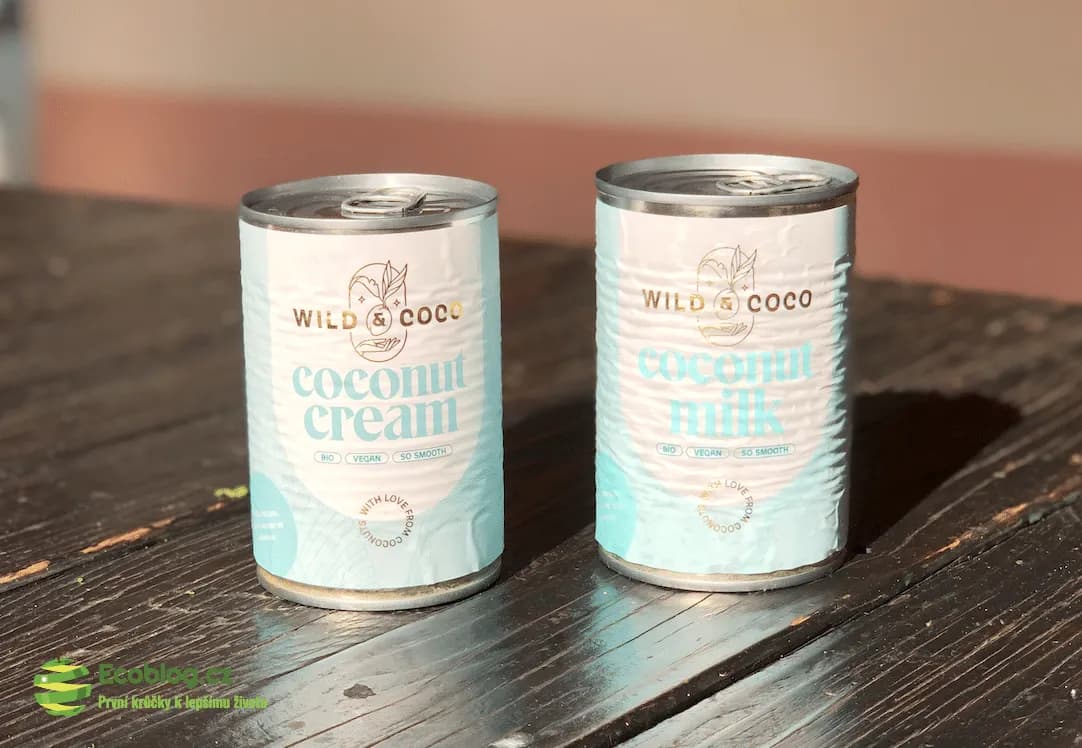 Kokosová smetana Wild & Coco, balení a krémová konzistence