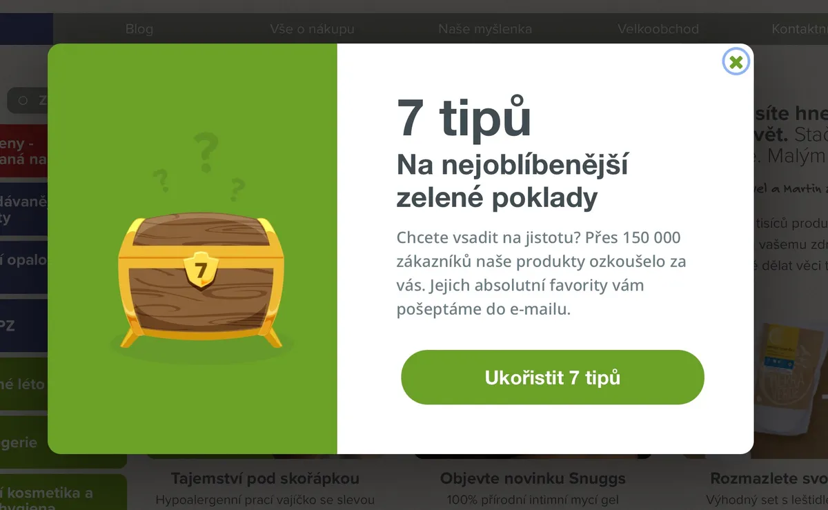 Ukázka produktů zubní pasty z e-shopu Econea