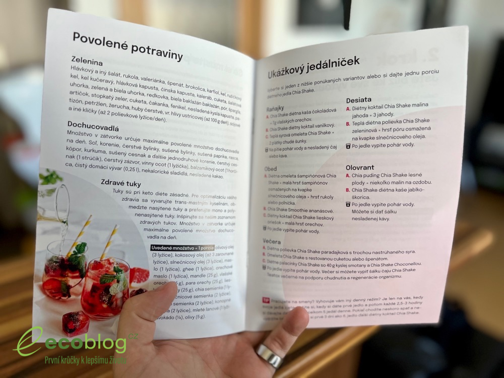 Chia shake - recenze, zkušenost, test