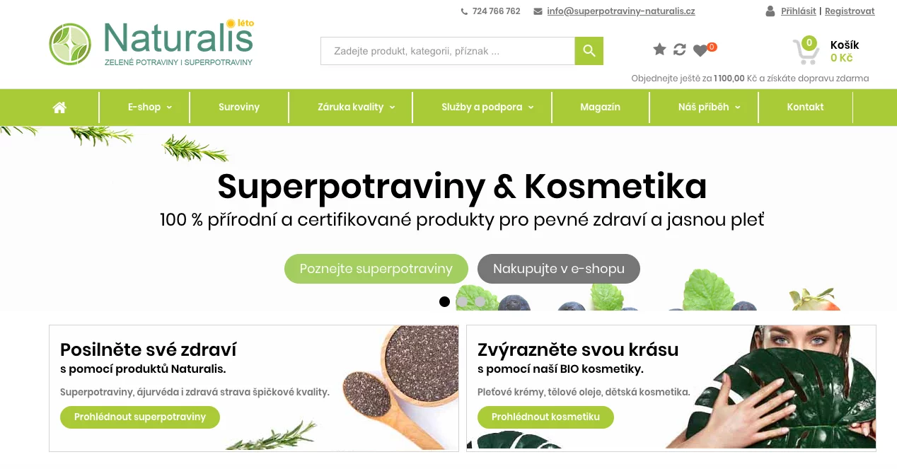 Superpotraviny Naturalis recenze, zkušenost, test